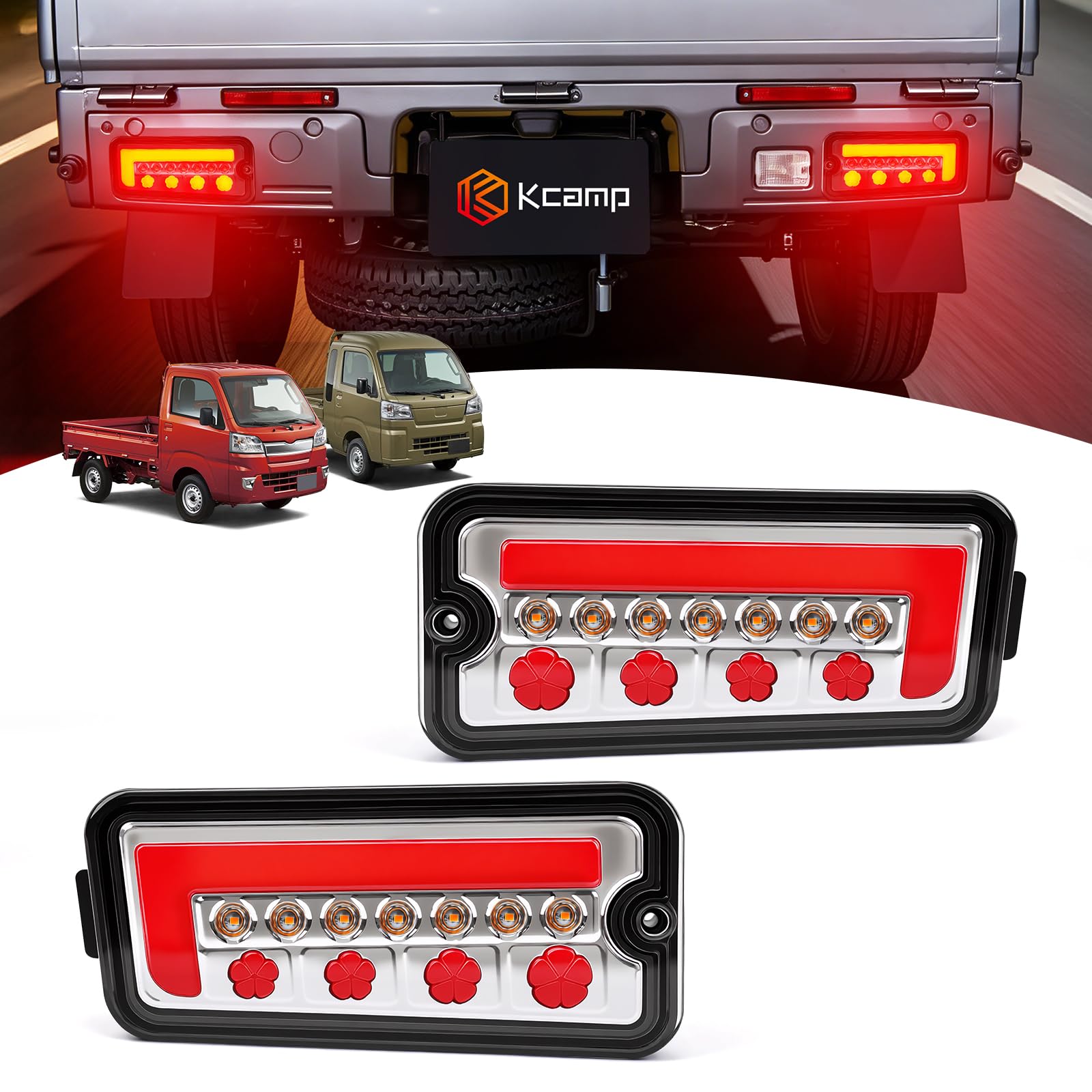 トラック テールライト Amazon | 北澤商事 ハイゼットトラック ジャンボ S500P S510P LED